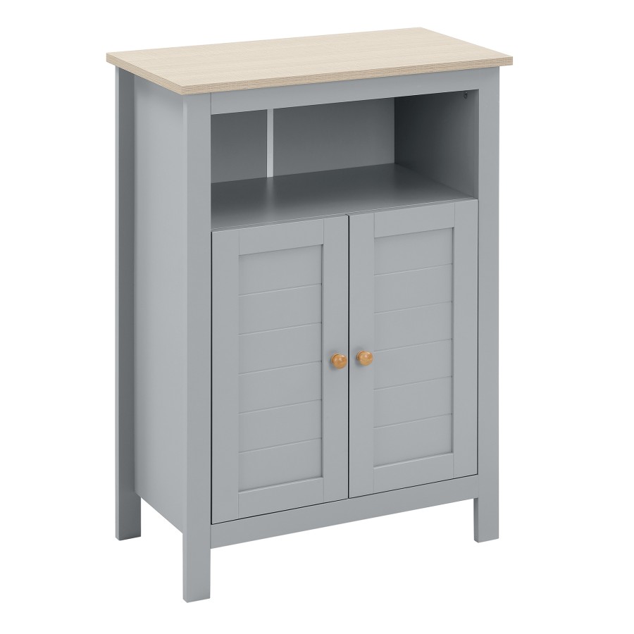 Click to view product details and reviews for Kleankin Bathroom Floor Storage Cabinet Standing Unit W Doors Adjustable Shelf.