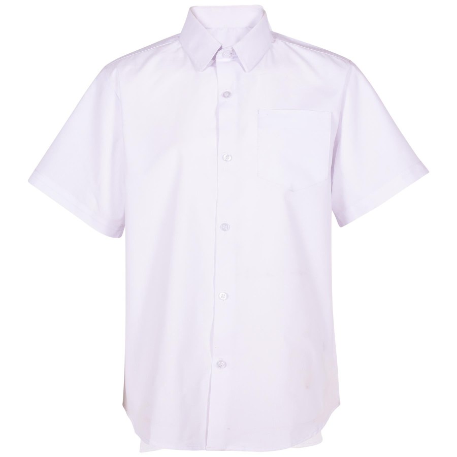 Click to view product details and reviews for Kids Boys School Uniform Shirts Soft Feel Shorts Sleeves Easy Iron School Shirts 11 12 Years White.