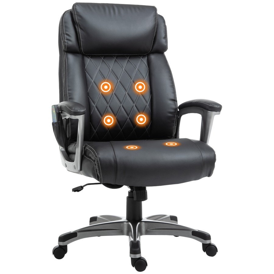 Click to view product details and reviews for Vinsetto Vibration Massage Executive Chair High Back W Adjustable Height Black.
