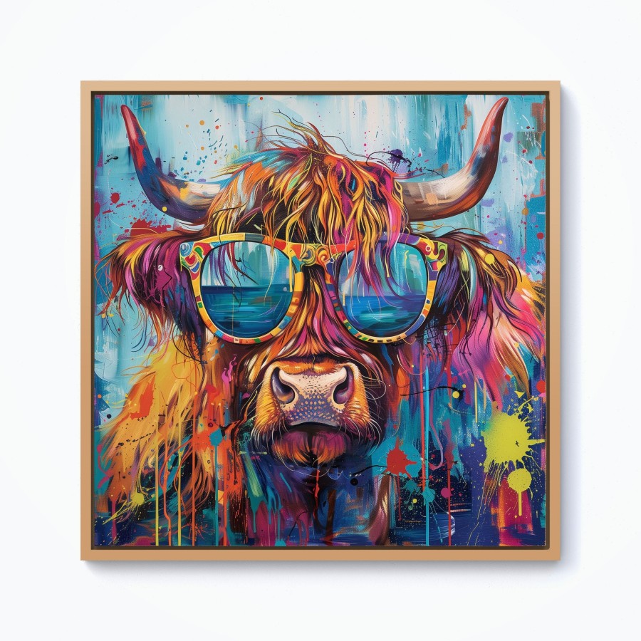 Click to view product details and reviews for Splashart Highland Cow With Glasses Framed Canvas 10 X 10 Pine. Click to view product details and reviews for Splashart Highland Cow With Glasses Framed Canvas 10 X 10 Pine.