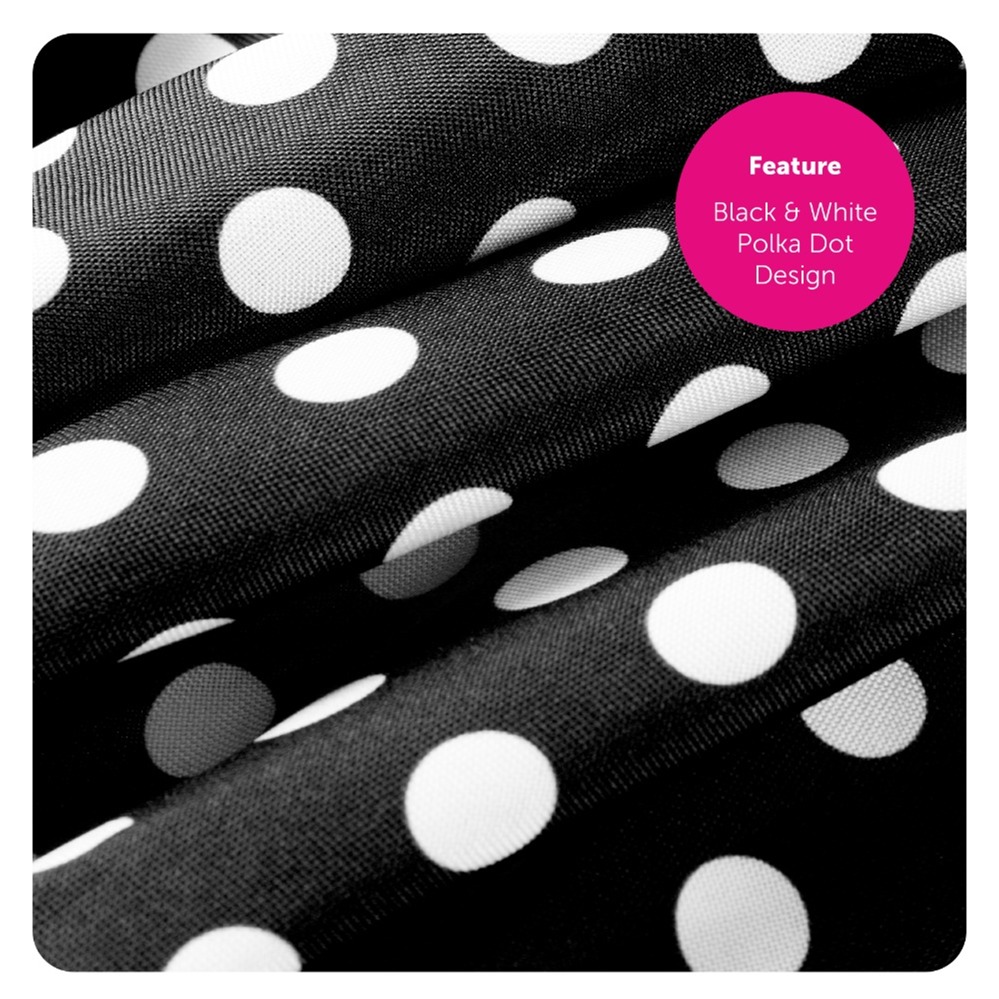 Childs Short Polka Dot Skirt - Black/White
