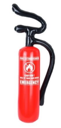 Adults Fireman Costume | 3 Pcs | Top, Trousers & Inflatable Fire Extinguisher