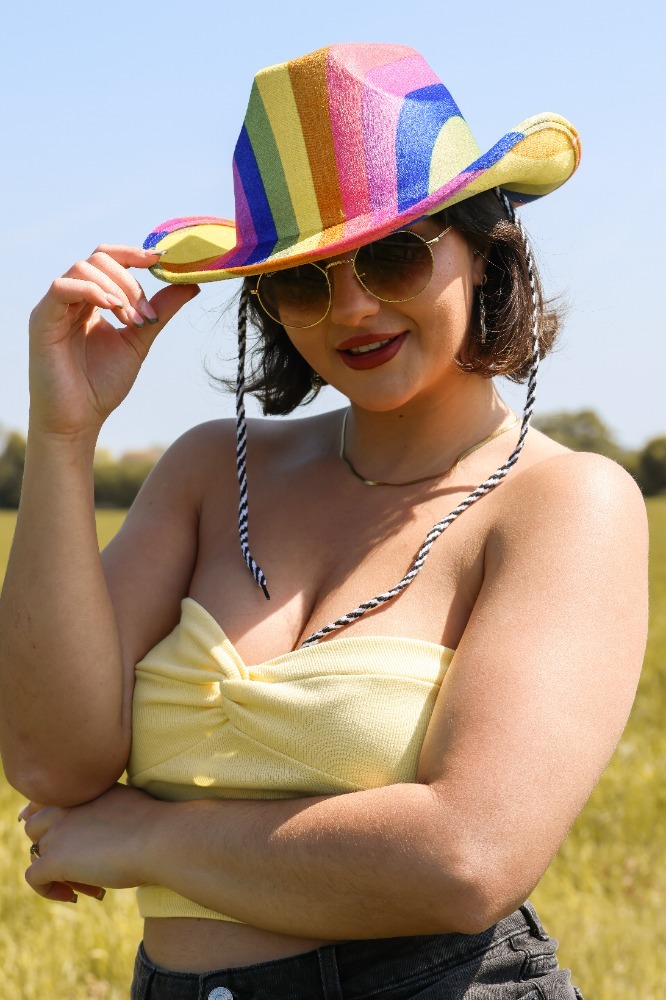 Rainbow Pride Cowboy Hat