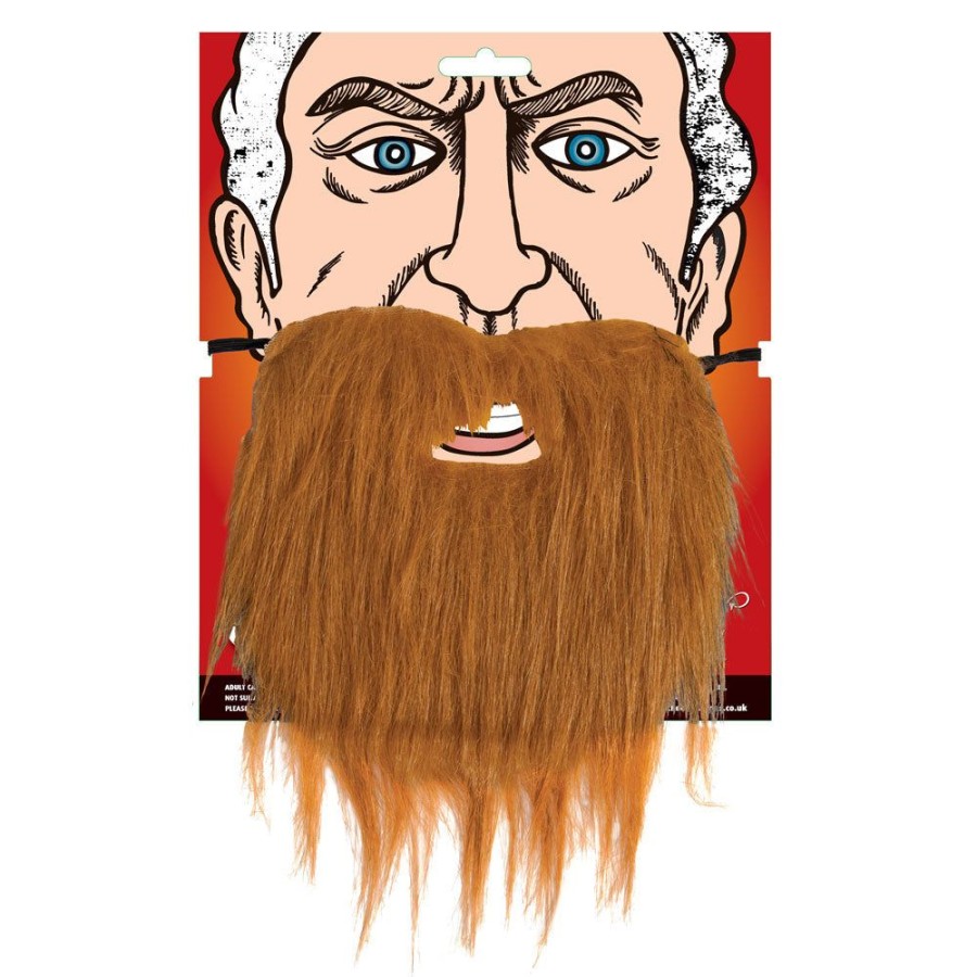 Mens Brown Fancy Dress Beard