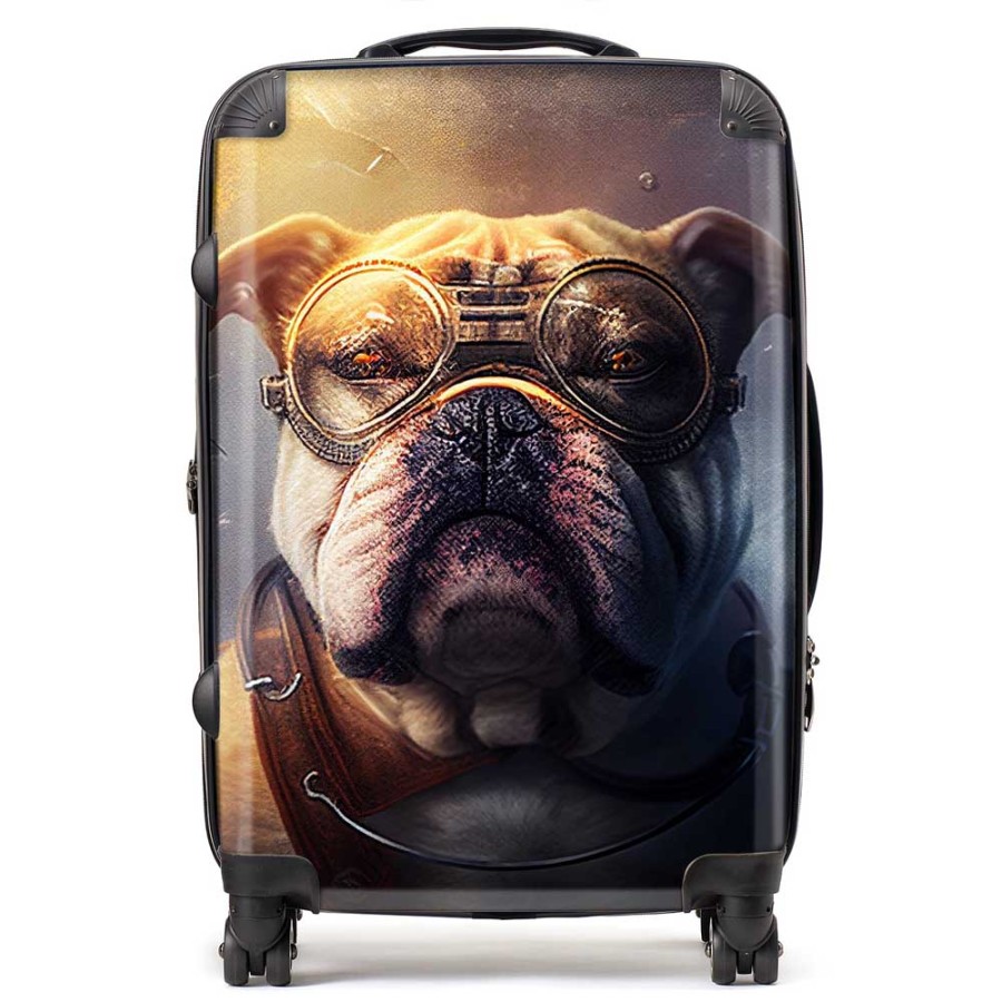 Click to view product details and reviews for Bulldog Splashart Golden Suitcase Medium.