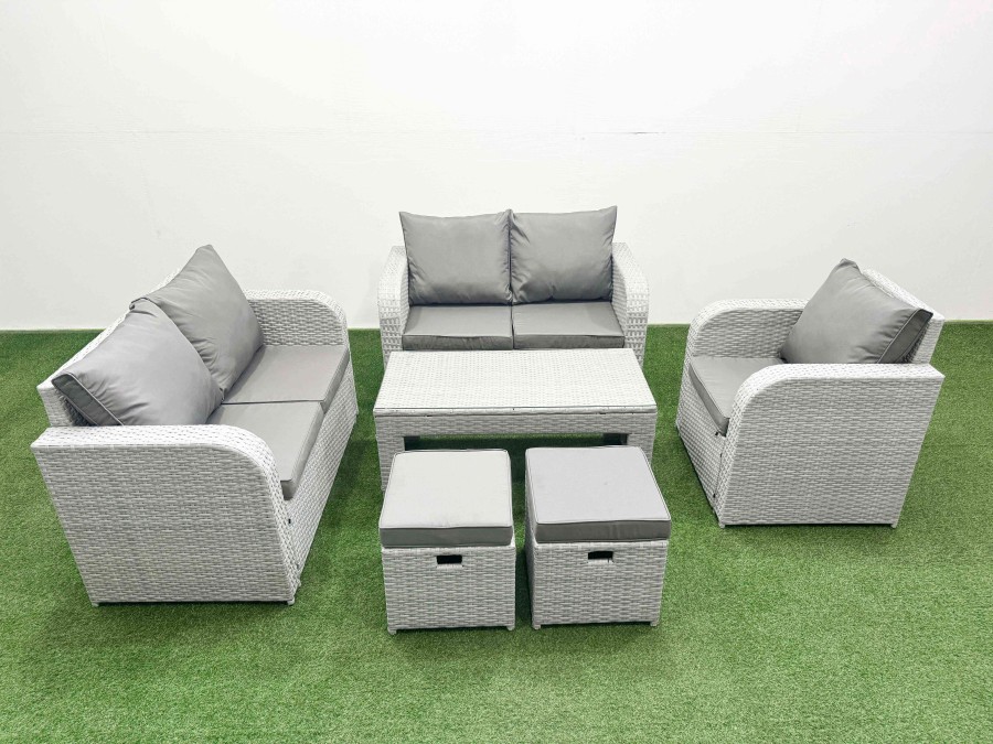 Click to view product details and reviews for Fimous High Back Poly Rattan Garden Furniture Set With Reclining Chair Loveseat Sofa Oblong Coffee Table Indoor Outdoor Patio Set 2 Stool Light Grey. Click to view product details and reviews for Fimous High Back Poly Rattan Garden Furniture Set With Reclining Chair Loveseat Sofa Oblong Coffee Table Indoor Outdoor Patio Set 2 Stool Light Grey.