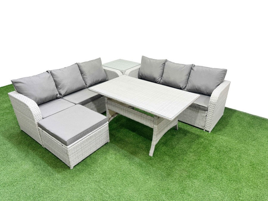 Click to view product details and reviews for Fimous Outdoor Garden Furniture Sets 7 Seater Wicker Rattan Furniture Sofa Sets With Rectangular Dining Table High Back Lounge Sofa Big Footstool Side. Click to view product details and reviews for Fimous Outdoor Garden Furniture Sets 7 Seater Wicker Rattan Furniture Sofa Sets With Rectangular Dining Table High Back Lounge Sofa Big Footstool Side.