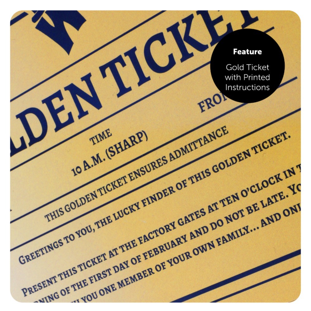 Ladies Spoilt Golden Ticket Winner Costume - Choose your Accessories