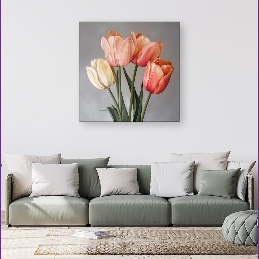 Click to view product details and reviews for Spring Tulips Canvas Extra Large 40 X 40.