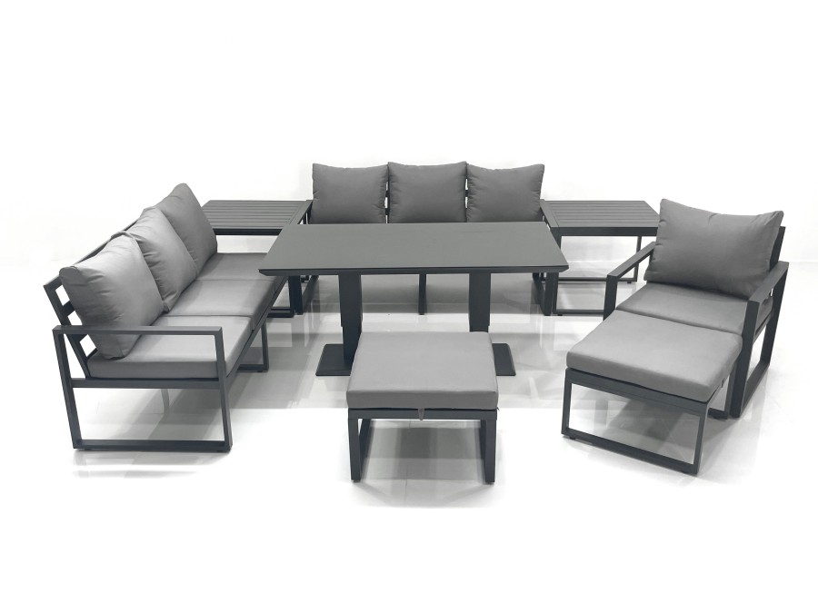 Click to view product details and reviews for Fimous Outdoor Garden Furniture Set Aluminium Lounge Sofa Adjustable Rising Lifting Dining Table Sets With 2 Big Footstools 2 Side Tables Dark Grey. Click to view product details and reviews for Fimous Outdoor Garden Furniture Set Aluminium Lounge Sofa Adjustable Rising Lifting Dining Table Sets With 2 Big Footstools 2 Side Tables Dark Grey.