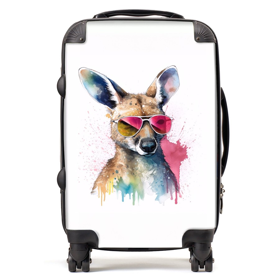 Click to view product details and reviews for Wallaby In Pink Glasses Suitcase Cabin.