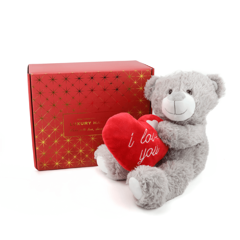 Valentines Day Hamper | 1 Pcs | Grey 'I Love you' Teddy