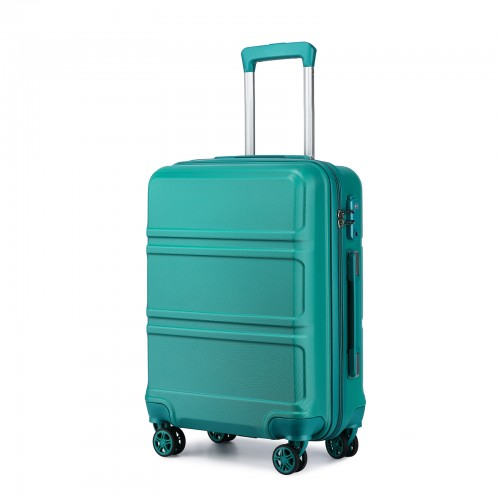 Click to view product details and reviews for K1871 1l Kono Abs 28 Inch Sculpted Horizontal Design Suitcase Teal.