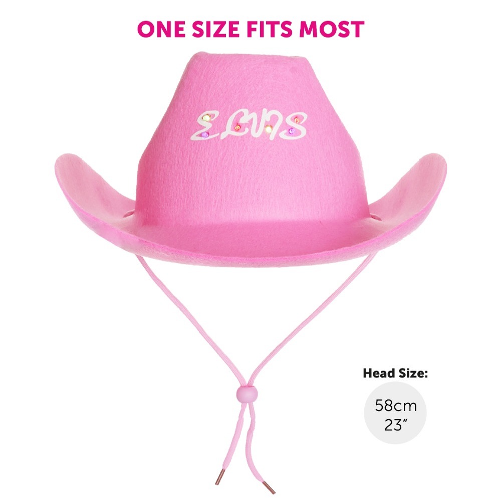 Pink King of Rock n Roll Cowboy Hat