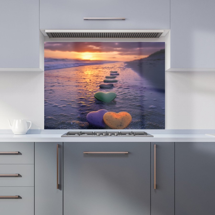 Click to view product details and reviews for Heartstones At Sunset Kitchen Splashback W595mm X H745mm.