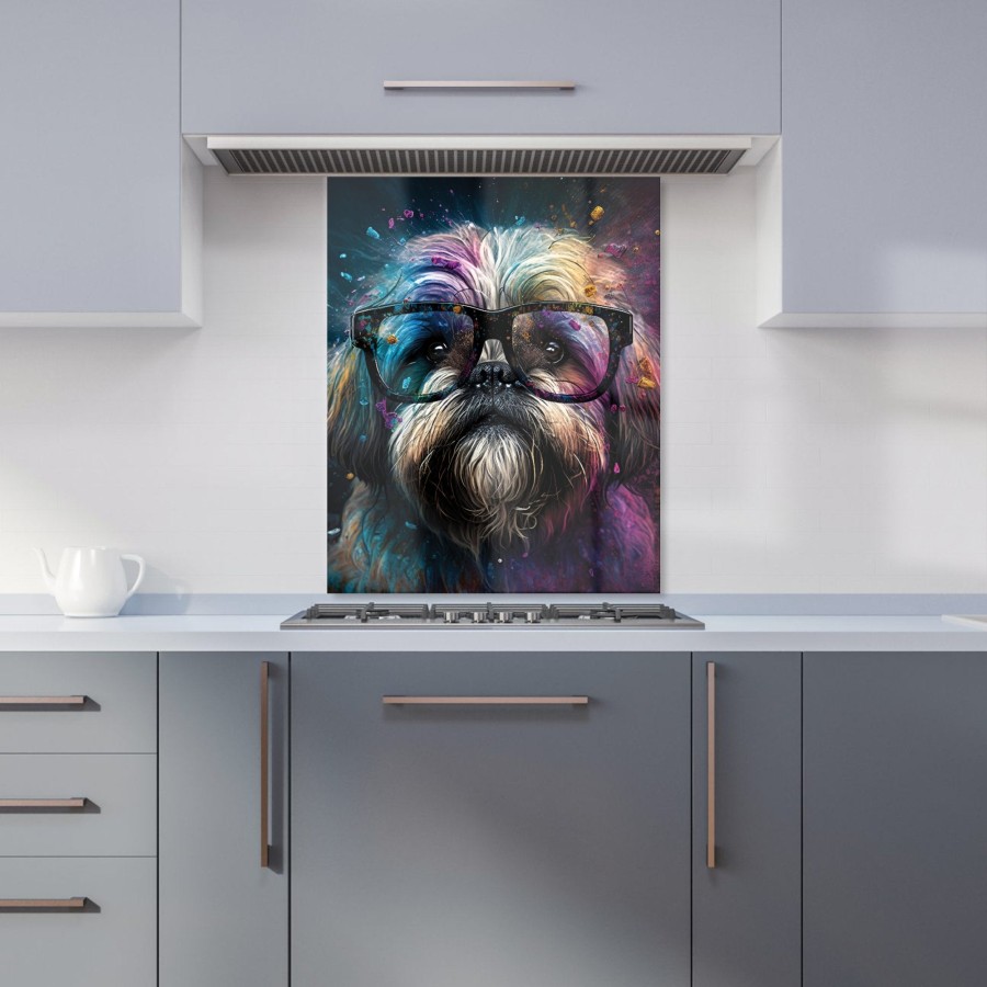 Click to view product details and reviews for Lharsa Apso Dog Face Splashart Kitchen Splashback W600mm X H750mm.