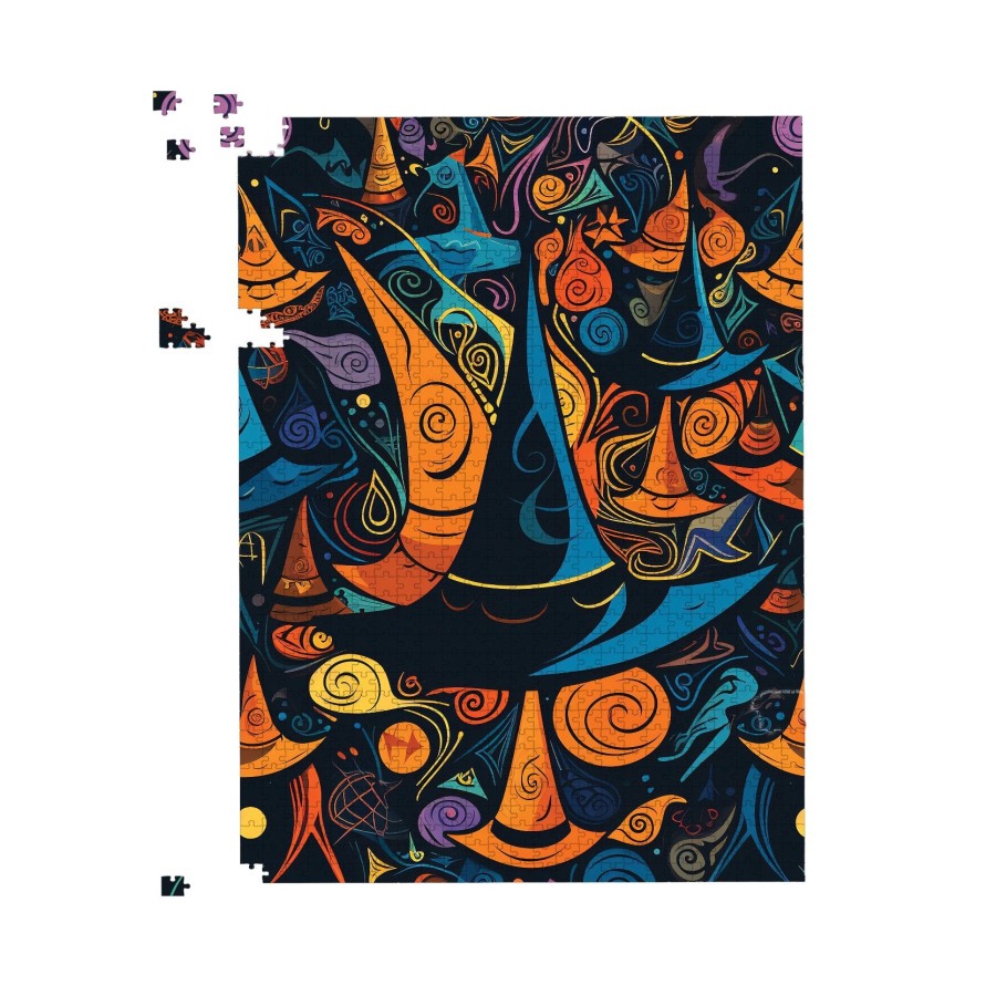 Click to view product details and reviews for Imaginative Abstract Witches Hats Jigsaw Puzzle 1000 Piece.