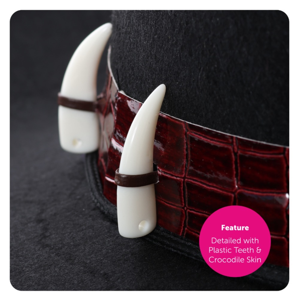 Crocodile Dundee Accessories | 3 Pcs | Hat, Knife Prop & Inflatable Crocodile