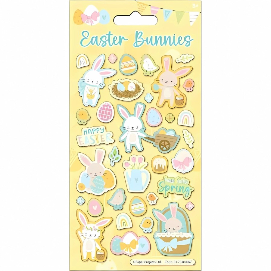 Click to view product details and reviews for Easter Bunnies Sparkle Stickers 95mm X 195mm.