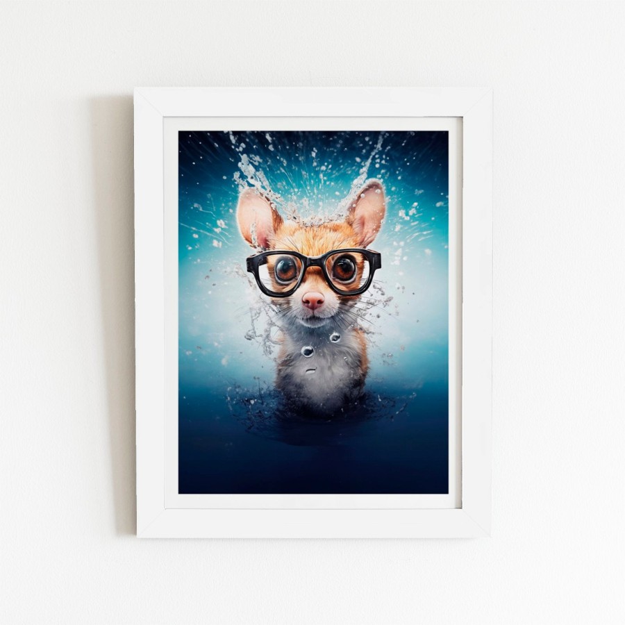 Click to view product details and reviews for Splashart Doormouse Art Prints 8 X 10 White Frame.