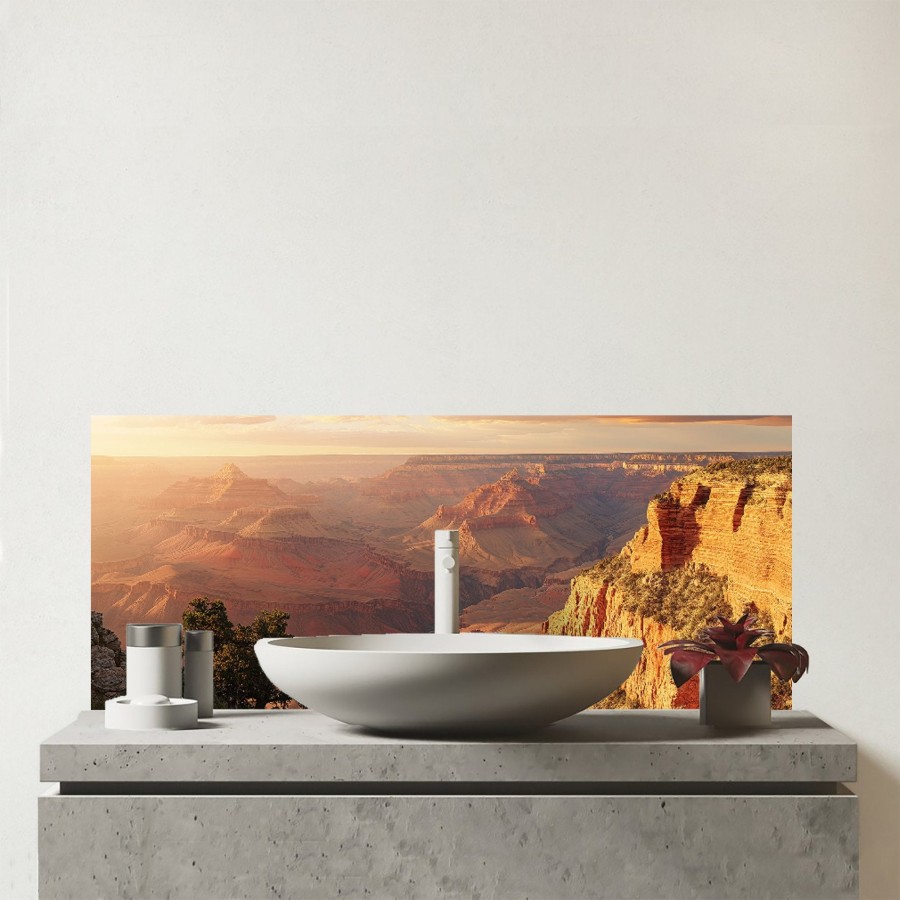 Click to view product details and reviews for Grand Canyon Views Glass Bathroom Splashback.