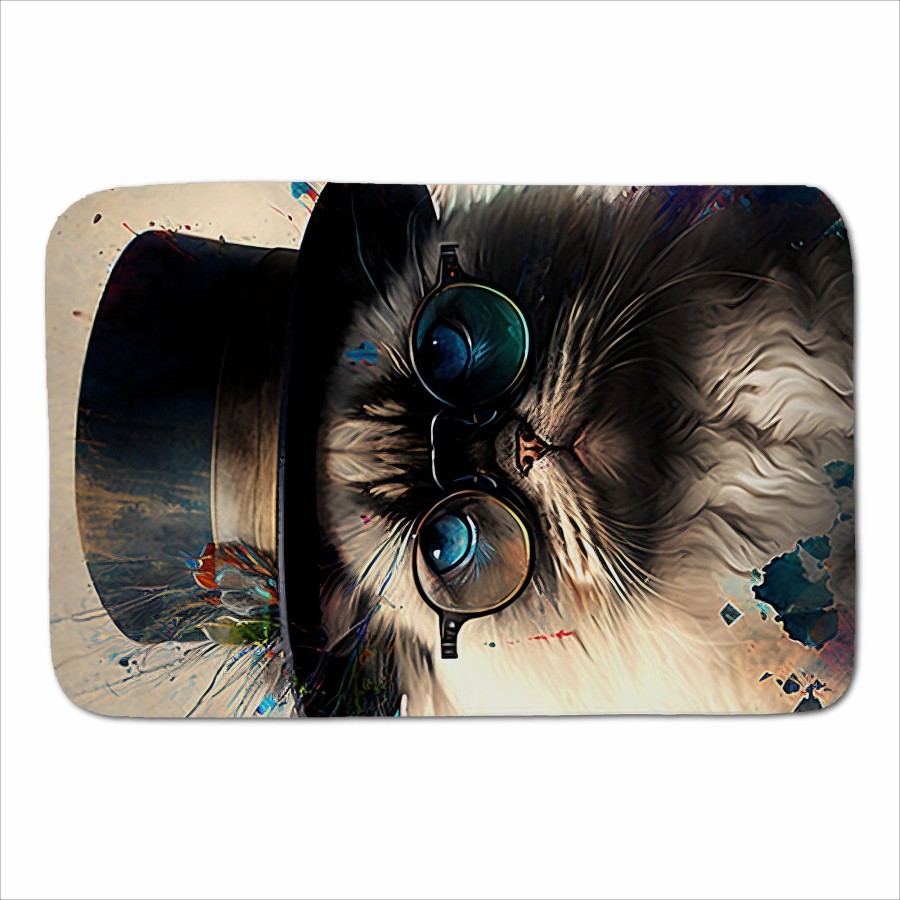 Click to view product details and reviews for Ragdoll Cat With Glasses Splashart Sherpa Blanket.