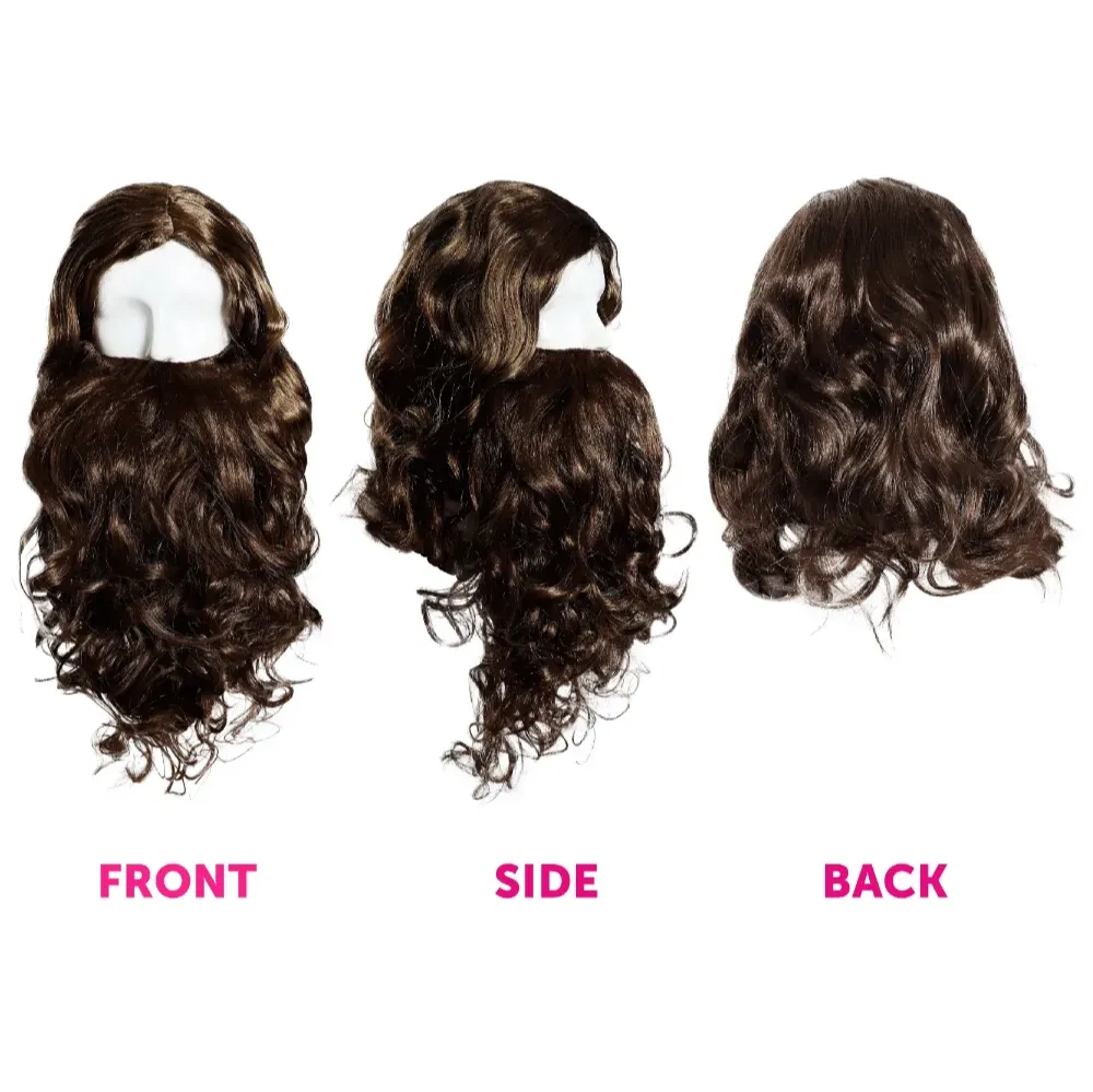 Adults Magical Groundskeeper Costume | 7 Pcs | Tunic, Belt, Arm Covers, Boot Covers, Wig, Beard & Lantern