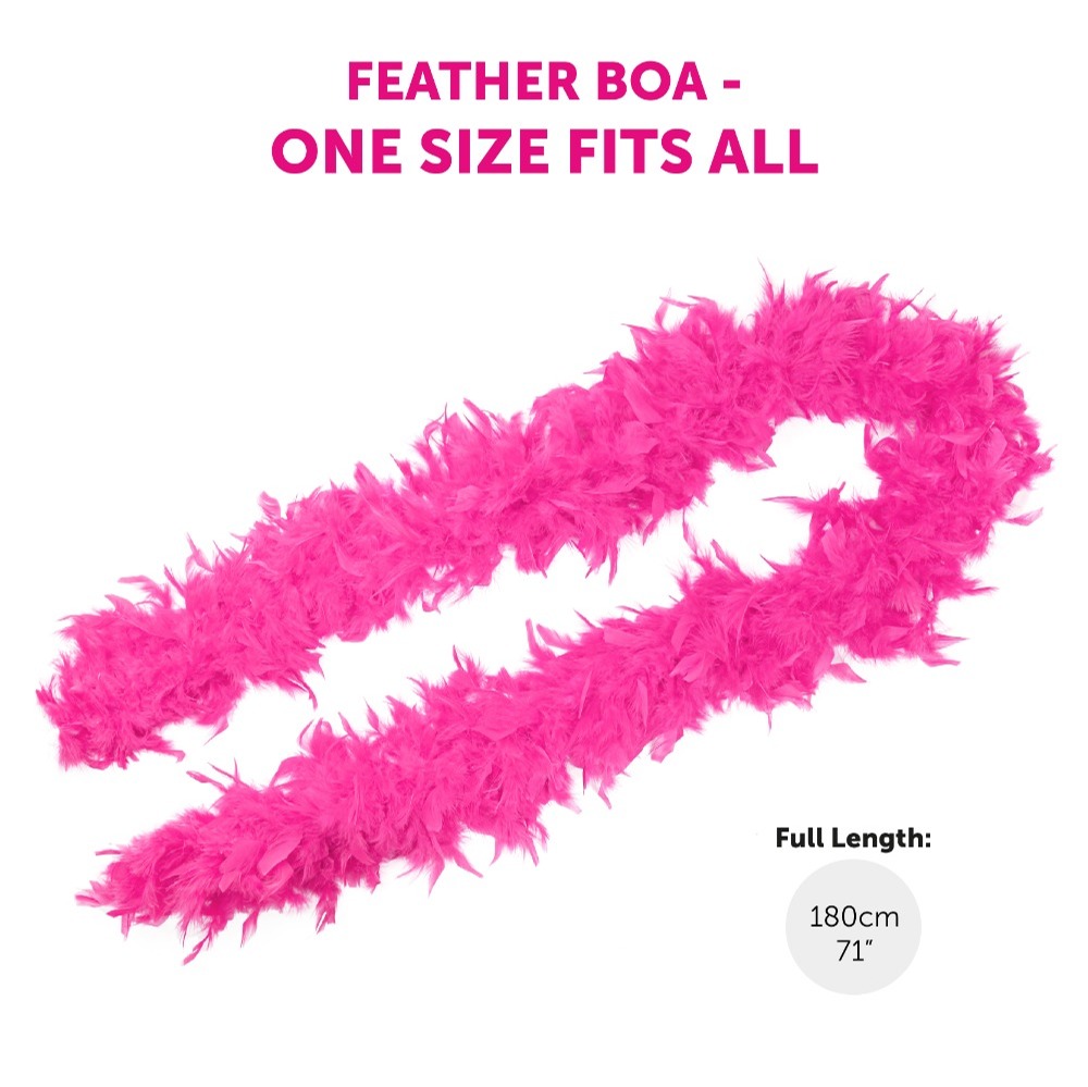 Iconic 90's Singer Duo Accessory Set - Pink Boa