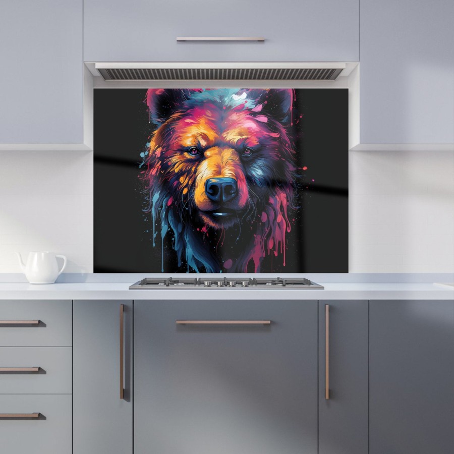 Click to view product details and reviews for Splashart Bear Face Kitchen Splashback W595mm X H745mm.