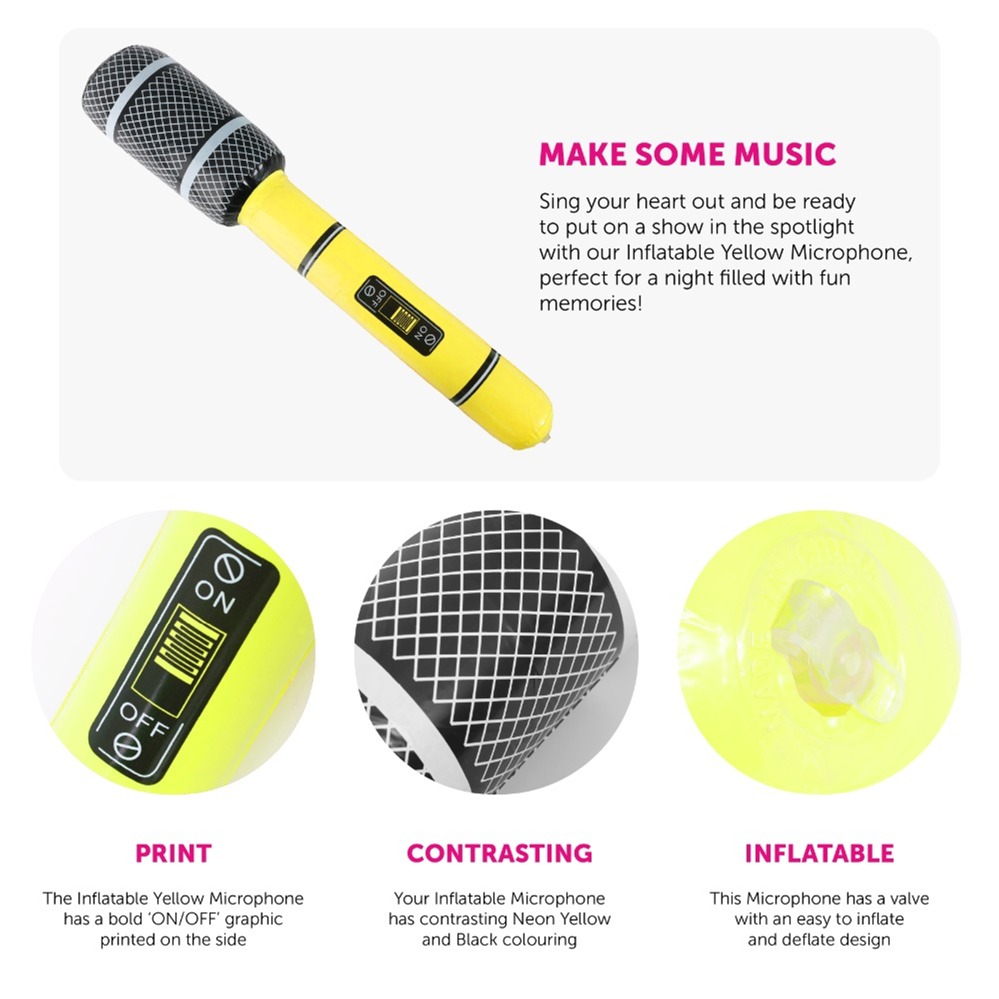 Yellow Inflatable Microphone