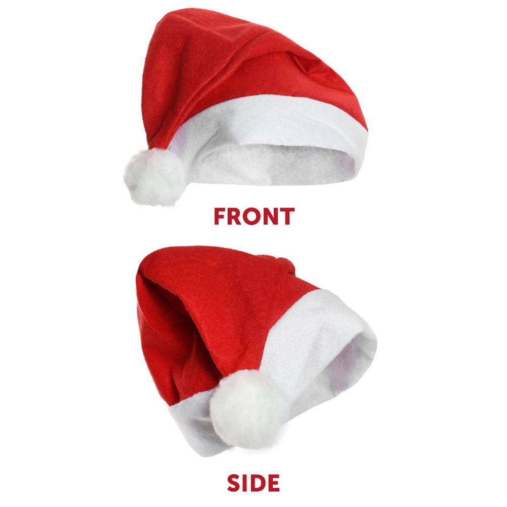 6 Pack Santa Claus Hat