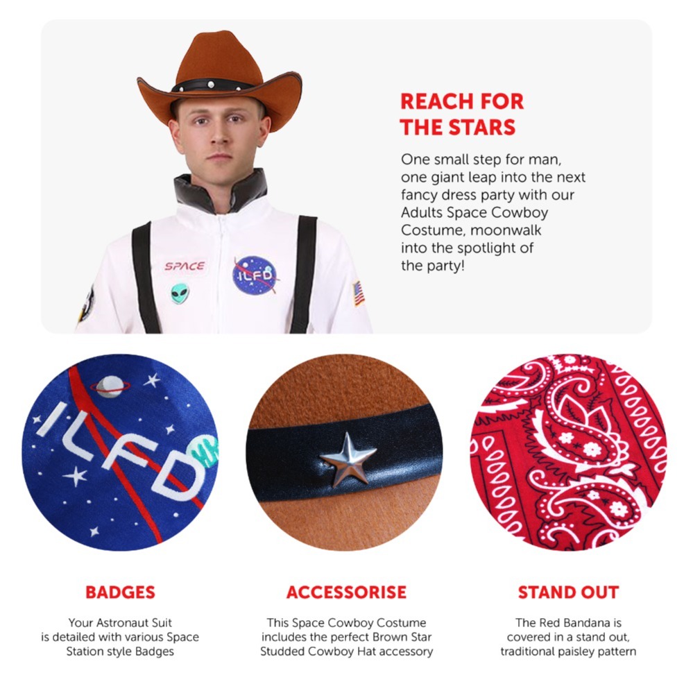 Men's Space Cowboy Costume
