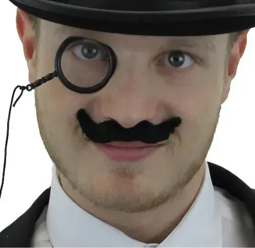 Adults Chris Eubank Accessory Set | 4 Pcs | Hat, Cane, Manacle & Badge