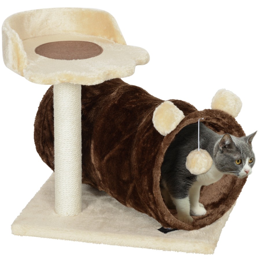 PawHut Cat Tree for Indoor Cats, 47cm Cat Tower Cazaar