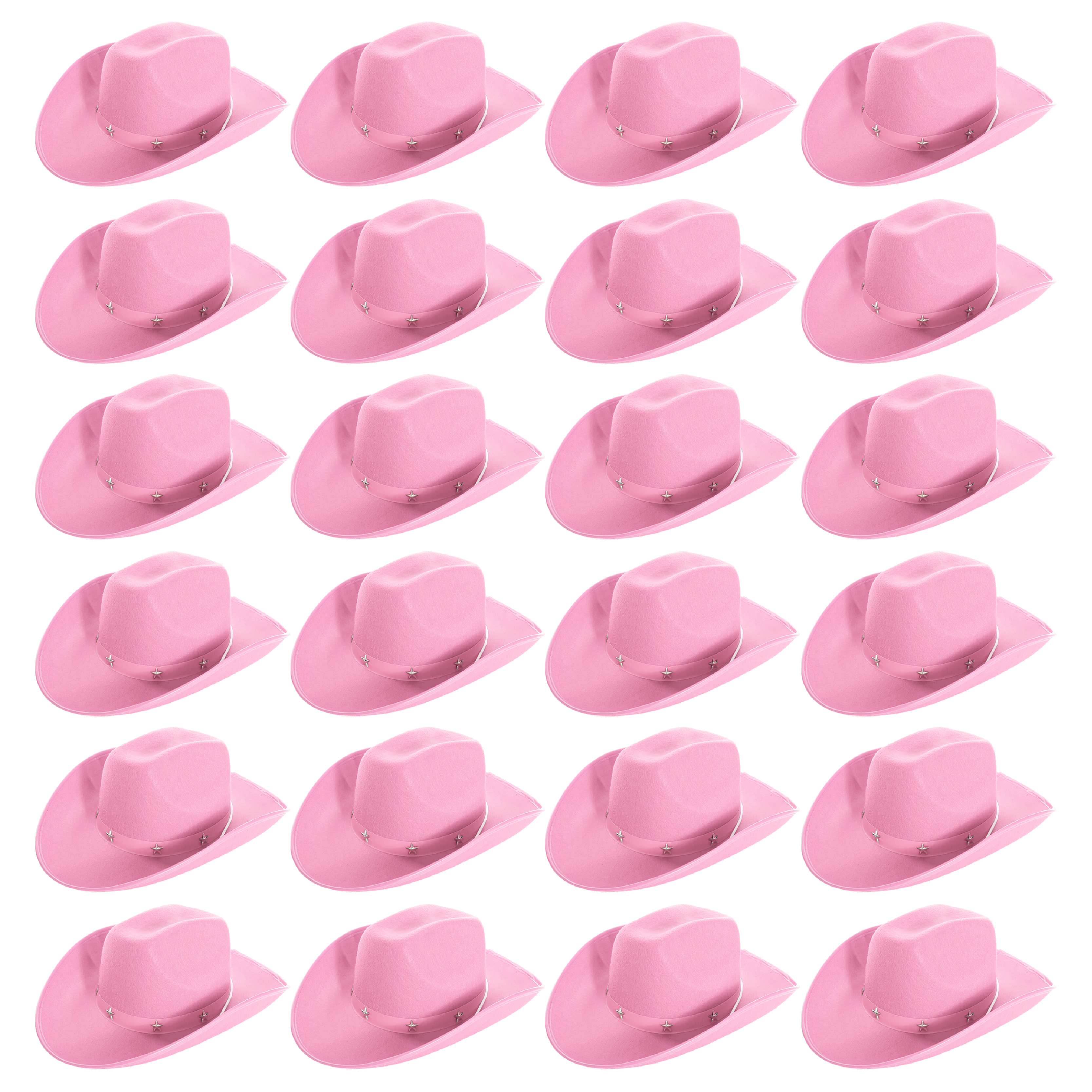 Click to view product details and reviews for Childs Pink Studded Cowboy Hat Pack Of 24.