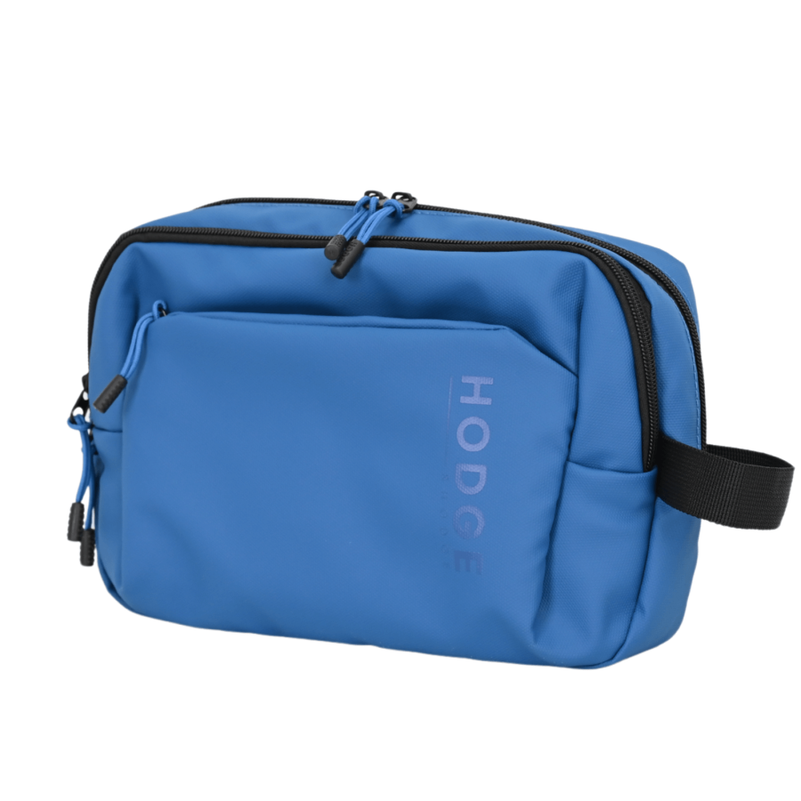 Aventura Toiletry Travel Wash Bag Compartments Cosmetic Organiser Blue