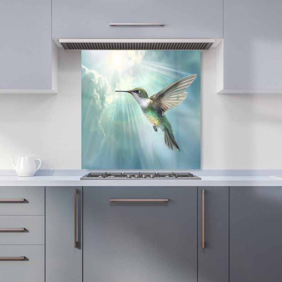 Click to view product details and reviews for Hummingbird In A Beautiful Sky Kitchen Splashback W600mm X H600mm.