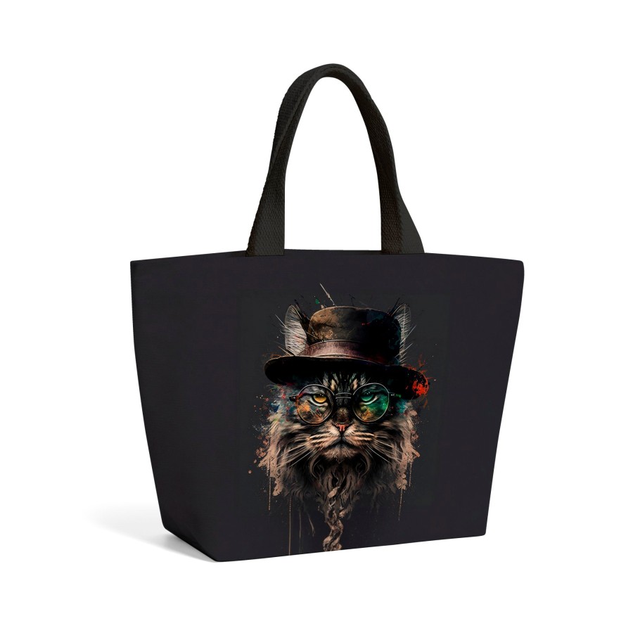 Click to view product details and reviews for Maine Coon Cat With Glassessplashart Beach Shopper Tote Bag.
