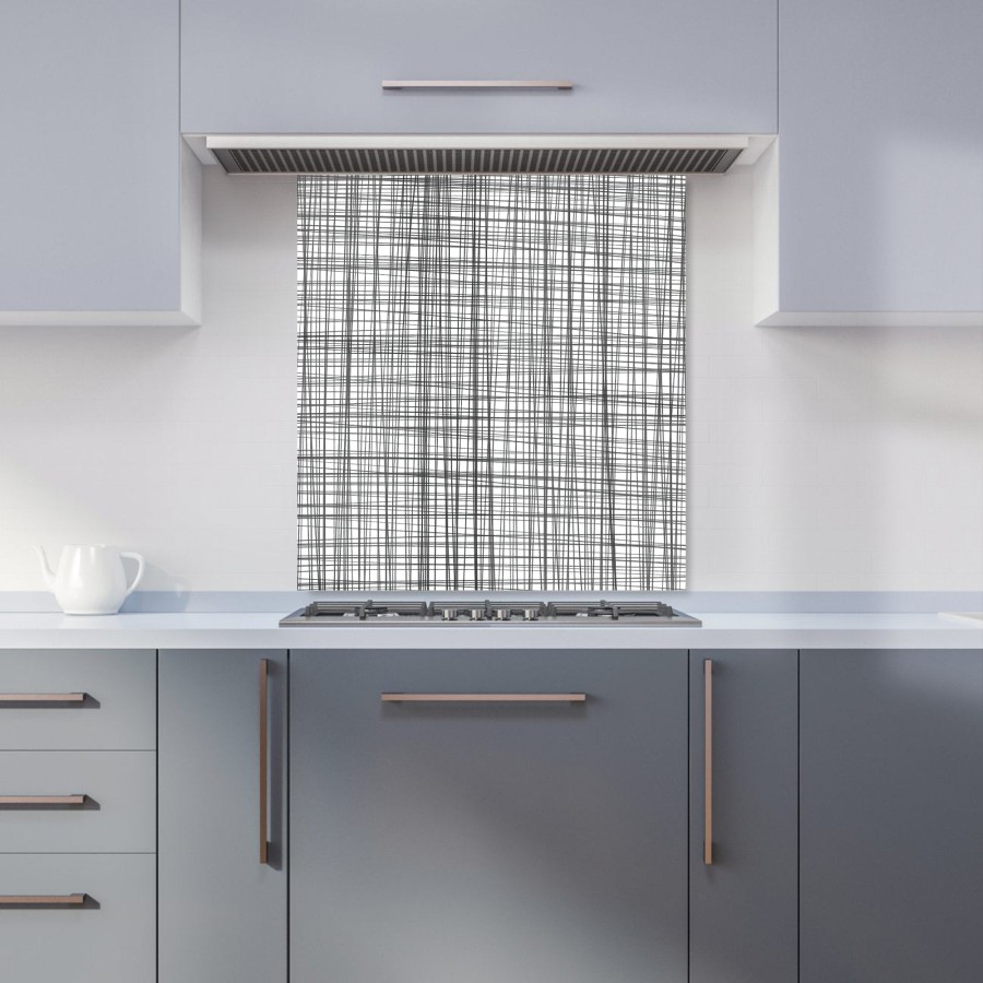 Click to view product details and reviews for Monochrome Pencil Scribble Kitchen Splashback W700mm X H650mm.