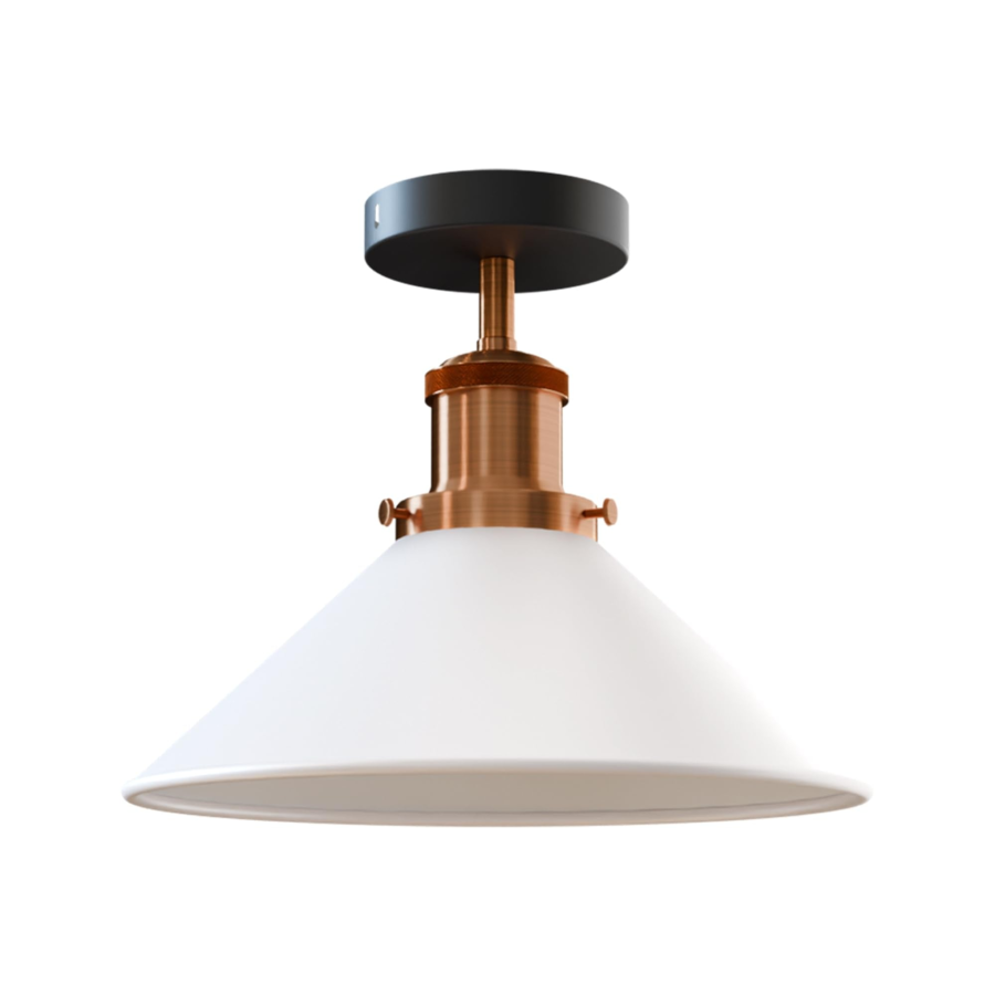 Click to view product details and reviews for E27 Ceiling Light Fixtures Semi Flush Mount 5950 White.