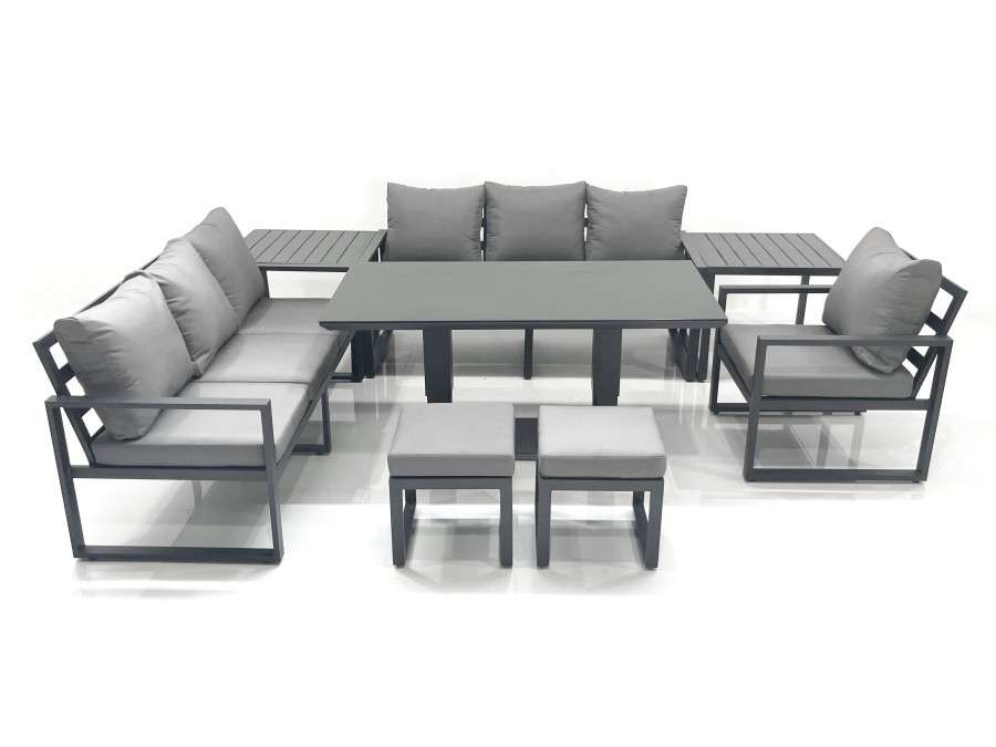 Click to view product details and reviews for Fimous Outdoor Garden Furniture Set Aluminium Lounge Sofa Adjustable Rising Lifting Dining Table Sets With 2 Small Footstools 2 Side Tables Dark Grey. Click to view product details and reviews for Fimous Outdoor Garden Furniture Set Aluminium Lounge Sofa Adjustable Rising Lifting Dining Table Sets With 2 Small Footstools 2 Side Tables Dark Grey.