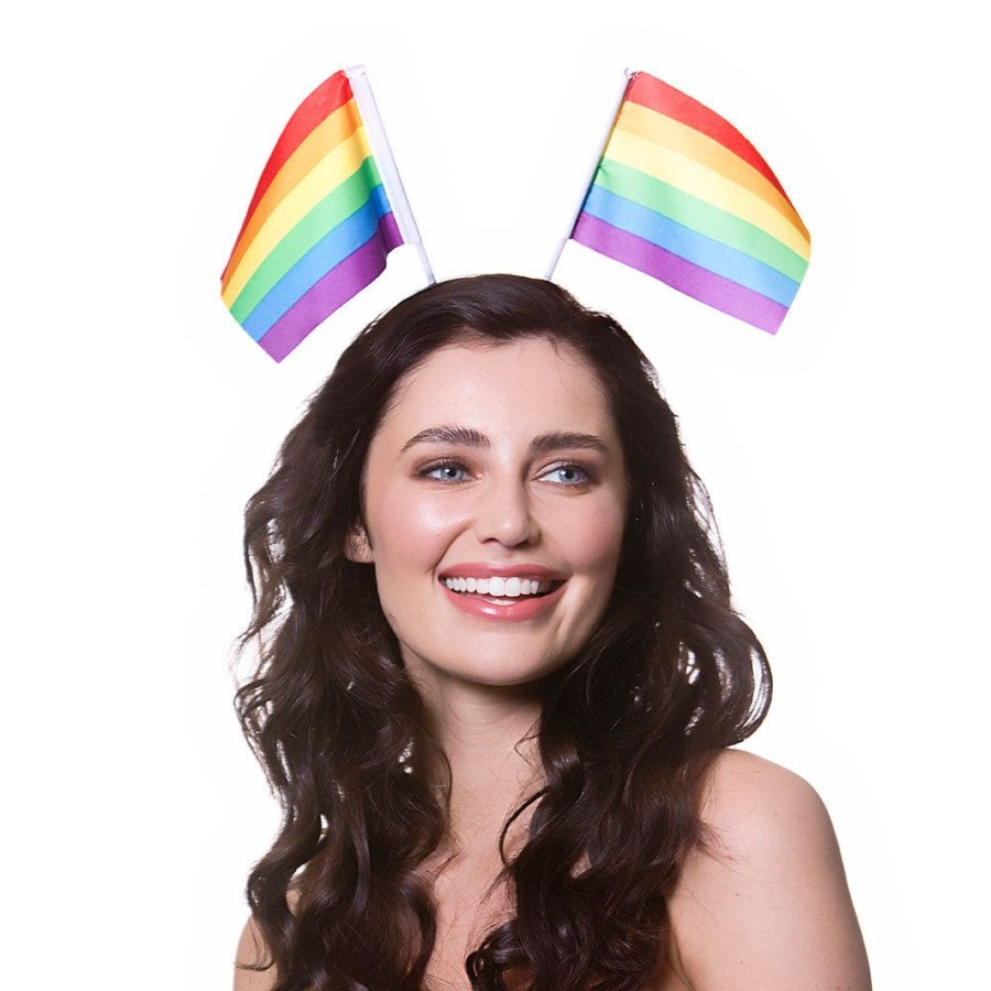 Click to view product details and reviews for Rainbow Gay Pride Flags On A Headband.