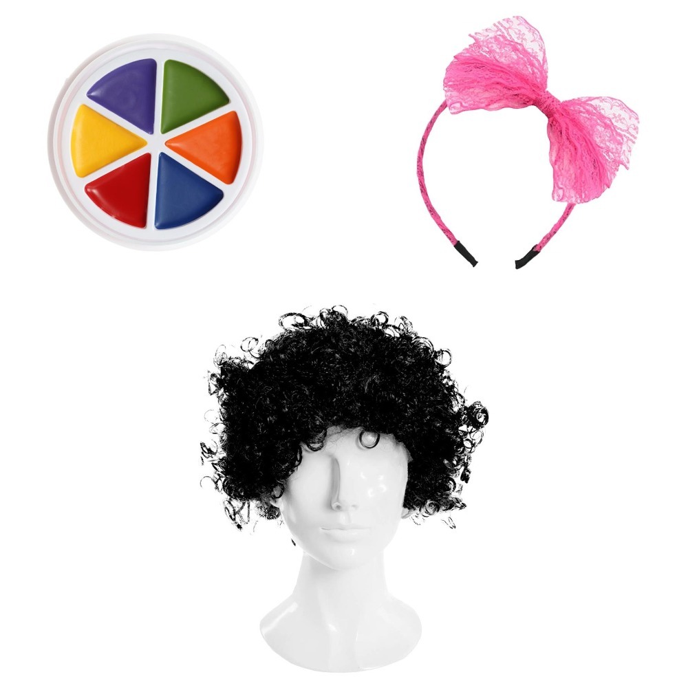Click to view product details and reviews for Stripey Girl Accessory Set 3 Pcs Wig Headband Face Paint. Click to view product details and reviews for Stripey Girl Accessory Set 3 Pcs Wig Headband Face Paint.
