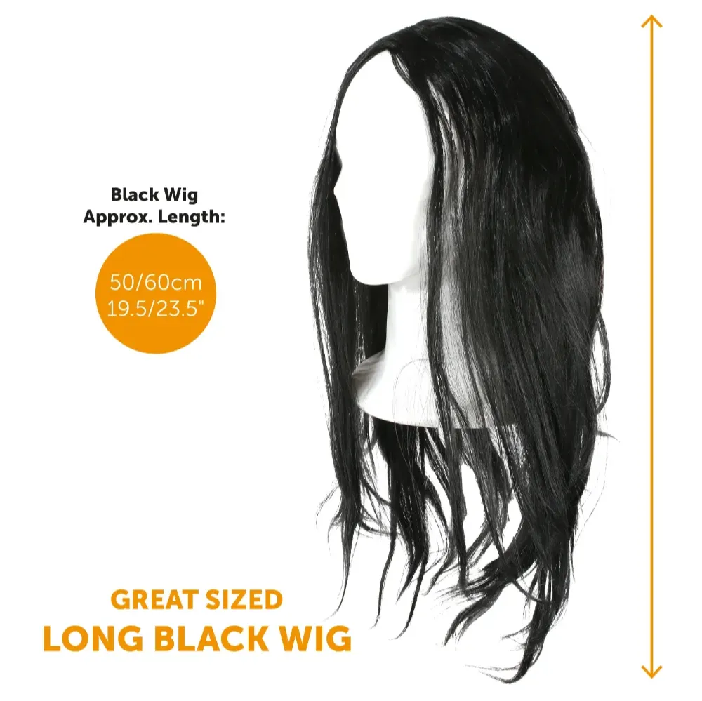 Prince of Darkness Costume | 5 Pcs | Black Vest, Wig, Glasses, Tattoo Sleeves & Cross Necklace