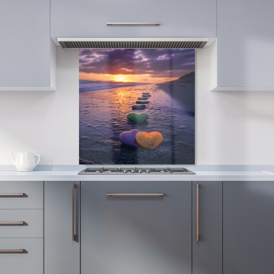 Click to view product details and reviews for Heartstones At Sunset Kitchen Splashback W600mm X H600mm.