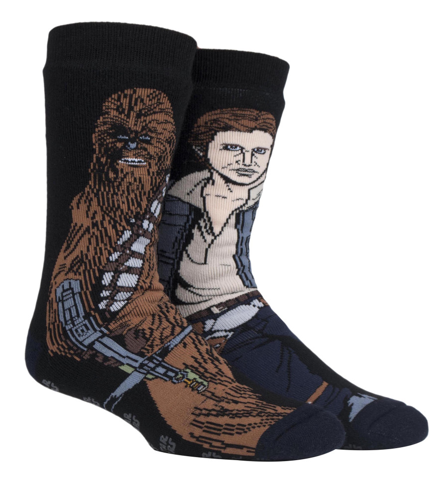 Click to view product details and reviews for Heat Holders Mens Film Tv Themed Thermal Slipper Socks Han Solo Chewbacca 6 11.