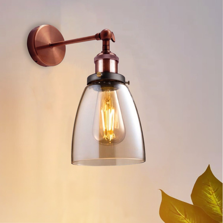 Click to view product details and reviews for Adjustable Amber Glass Wall Light Fitting2699.
