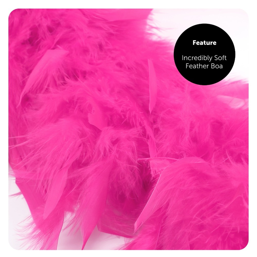 Iconic 90's Singer Duo Accessory Set - Pink Boa