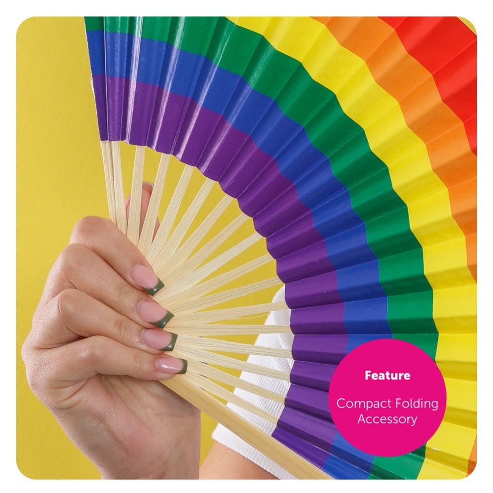 Rainbow Pride Fan