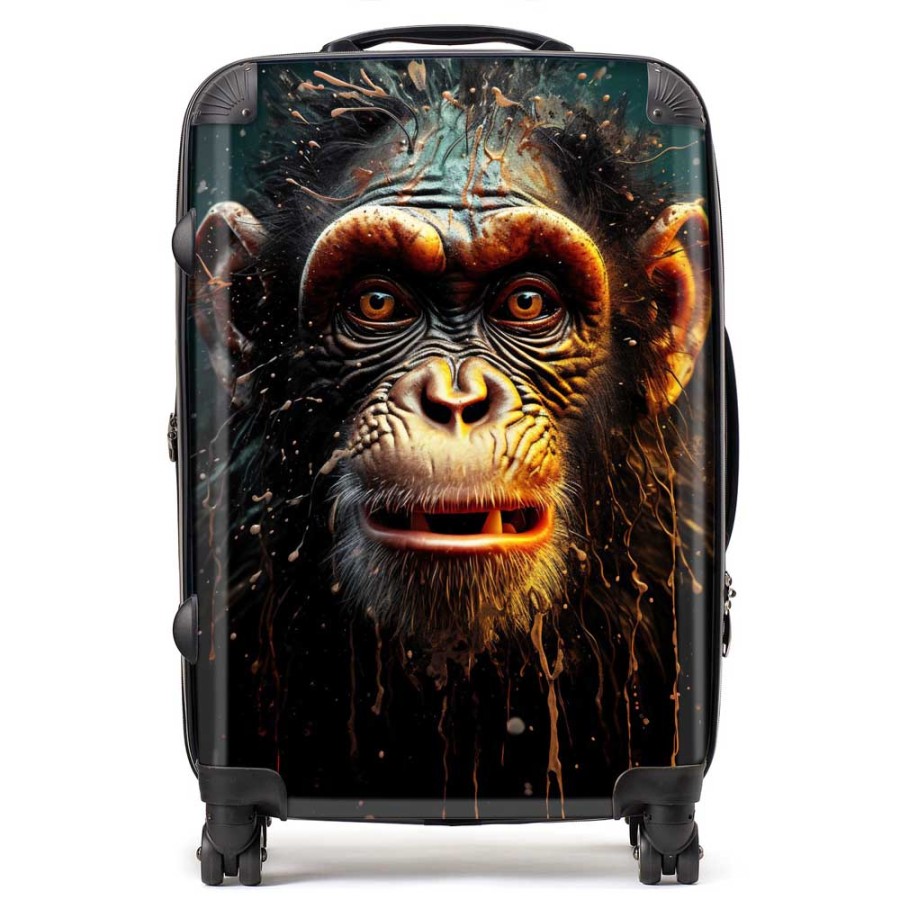 Click to view product details and reviews for Splashart Monkey Face Suitcase Medium.
